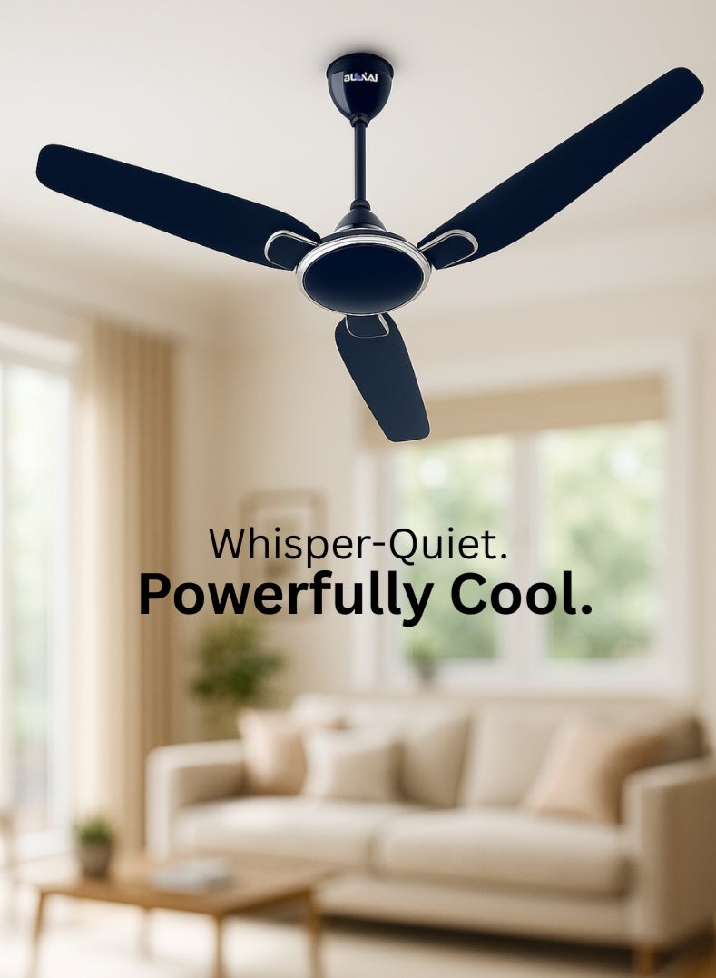 Compare Trendy 14EE 1400mm Ceiling Fan – Stylish Celestial Blue Finish, HighSpeed Performance, Energy Efficient, Double Ball Bearing Motor, Wide Air Delivery for Homes & Offices 59 W 251059EE Blue at KSA Price
