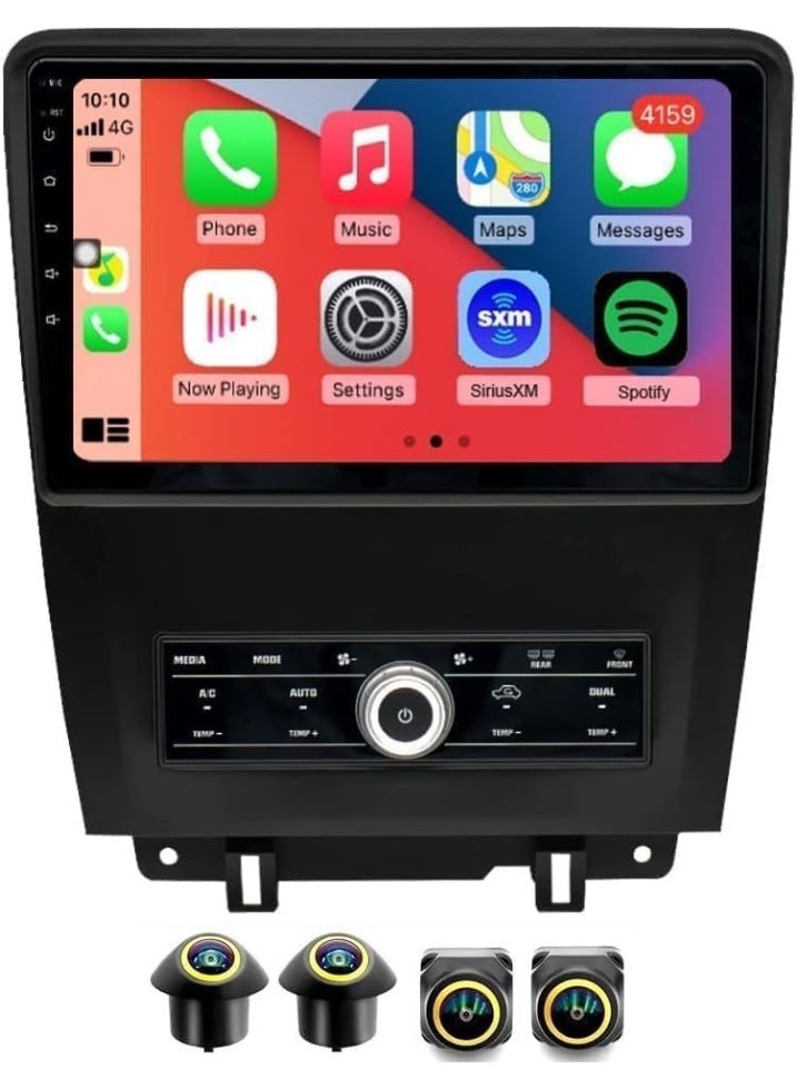 Compare Android Car Stereo for Ford Mustang 20102014 4GB RAM 64GB ROM Support Carplay, MLink WiFi BT, Radio GPS, 10 Inch IPS.QLED, Screen with 360D Camera Included at KSA Price