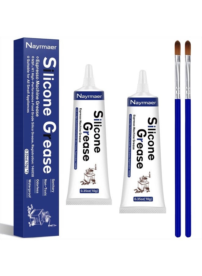 Compare Espresso Machine Grease, 2 x 10g Silicone Grease Maintenance Kit for Care and Maintenance of All Coffee Machines, Food Grade Grease for All Expresso Machines at KSA Price