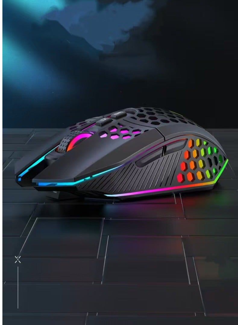 Honeycomb Wired Gaming Mouse, RGB Backlight and…