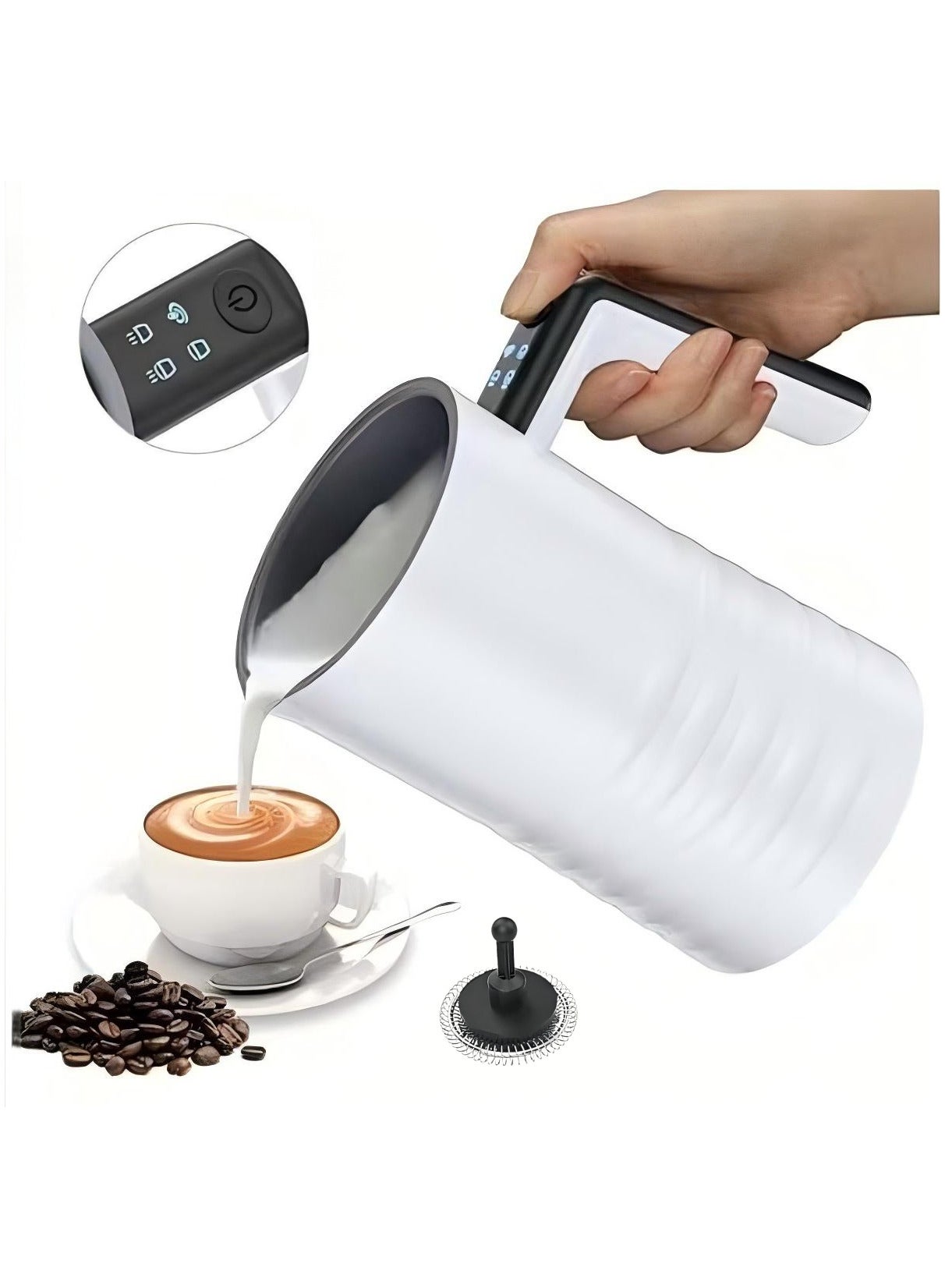 Electric Milk Frother and Steamer 4 in 1…