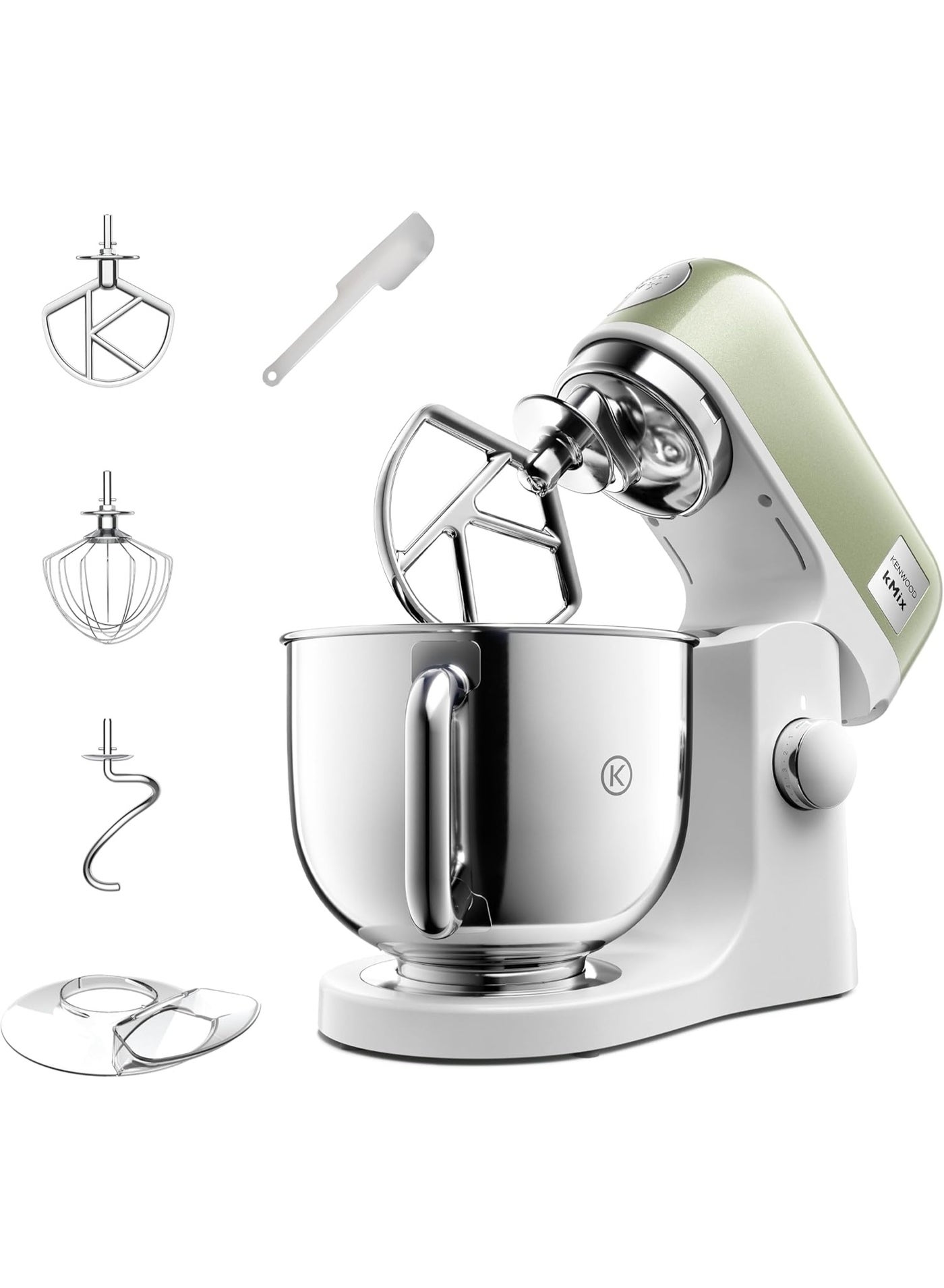 Compare KENWOOD kMix Stand Mixer for Baking, Stylish Kitchen Mixer with Kbeater, Dough Hook and Whisk, 5L Stainless Steel Bowl, Removable Splash Guard, 1000 W, Editions KMX760AGR Green 5 L 1000 W KMX760AGR Green at KSA Price