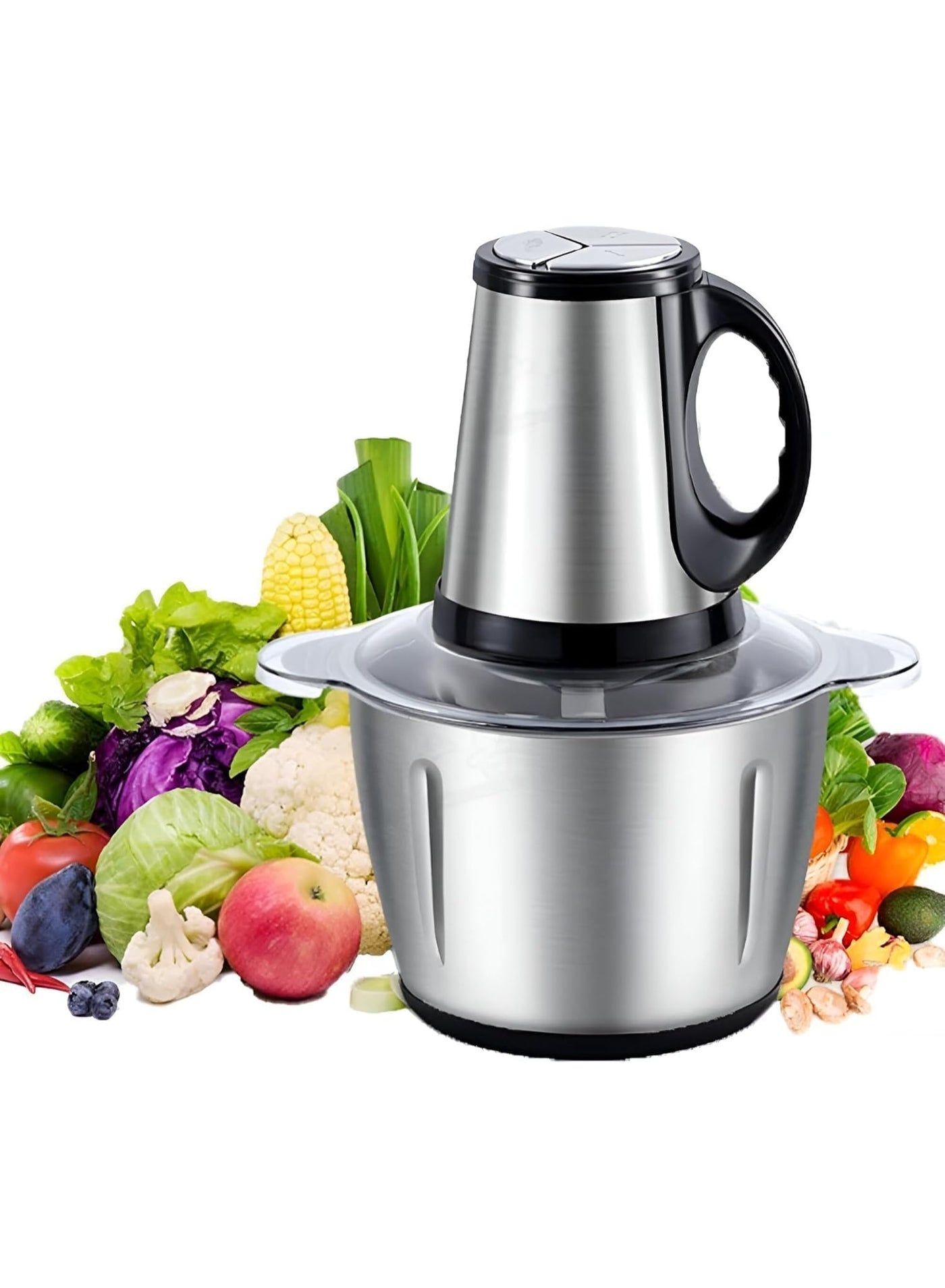 Compare Food Chopper Meat Mincer with 4 stainless steel blades  3.8L capacity at KSA Price