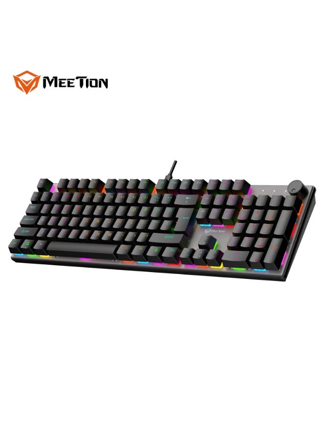 MEETION RGB Hot-swap Detachable Wired Mechanical…