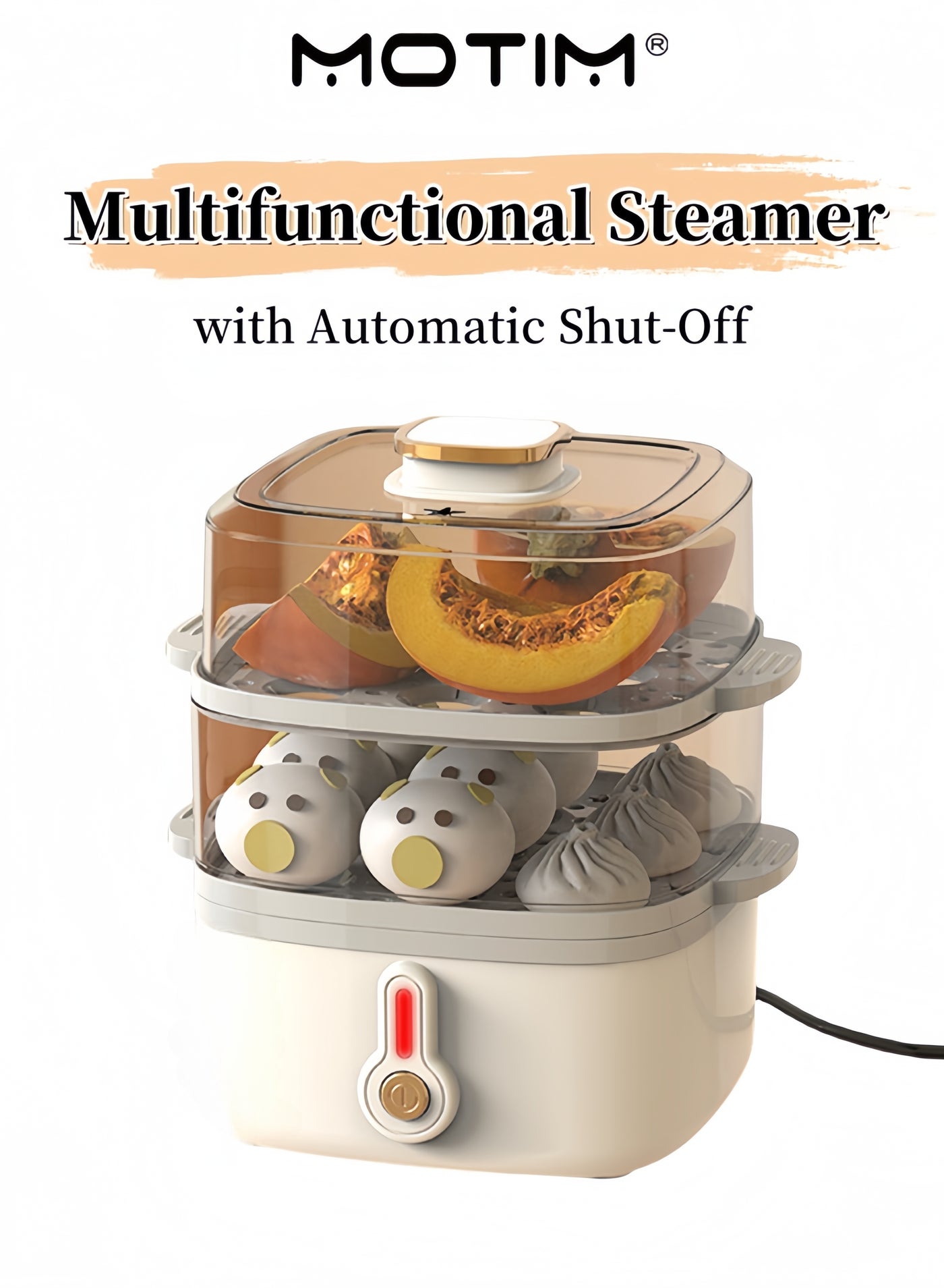 Compare Large Capacity Electric Egg Boiler with Automatic ShutOff Multifunctional Breakfast Steamer for Hard Boiled Eggs Steamed Eggs Vegetables and Dumplings Ideal for Quick Breakfast Preparation at KSA Price