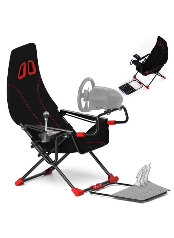Compare Racing Simulator Cockpit for G920 G29 G923, Foldable & Adjustable Challenge Sim Racing Cockpit, Racing Simulator for Thrustmaster T248X T248 T300 T150 458 TX Xbox PS5 PS4 PC at KSA Price