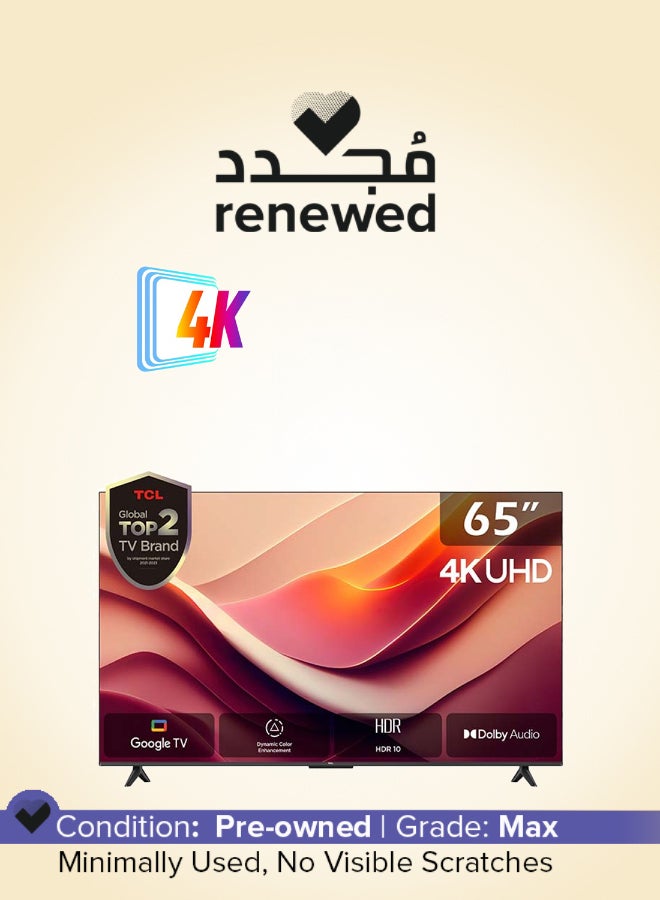 Renewed - 65 Inch 4K UHD Smart Google…