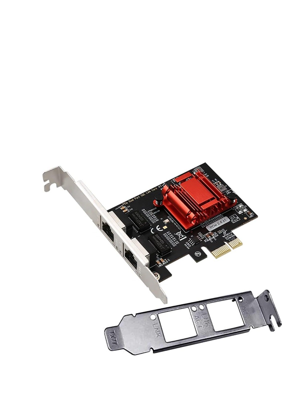 Compare DualPort PCIe Gigabit Network Card 1000M PCI Express Ethernet Adapter with Intel 82576 Two Ports LAN NIC Card for Support PXE for WindowsWindows ServerLinuxFreebsdDOS with Low Profile at KSA Price