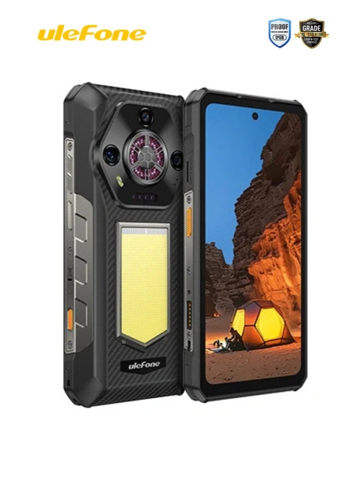 Compare Armor 30 4G Android 15 Rugged Phone | 12GB+512GB | 6.95 FHD 120Hz Screen | 64MP Night Vision+50MP+50MP+32MP Camera, 12800mAh 66W, Infinite Halo, IP68IP69KNFC | Black at KSA Price