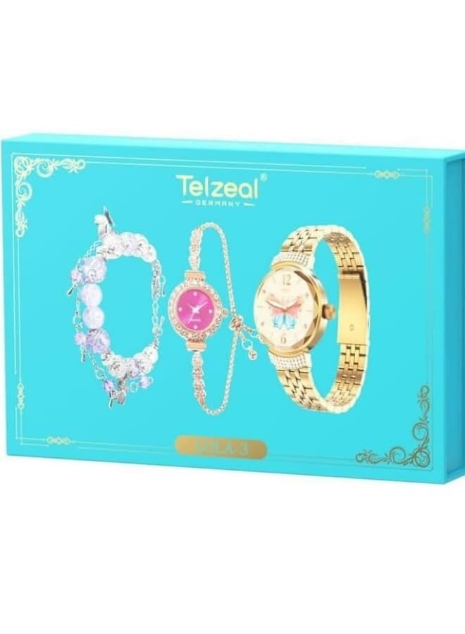 Telzeal LOLA 3 Round Ladies Smart Watch with Analog…