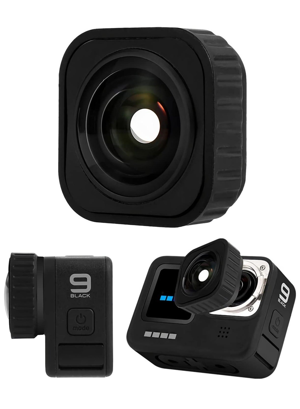 Compare Max Lens Mod for Gopro Hero 1110 BlackHero9 Black with 155° Wide Angle Lens, Accessories for Hero 11109, with Adopt AntiSkid and Waterproof Design at KSA Price
