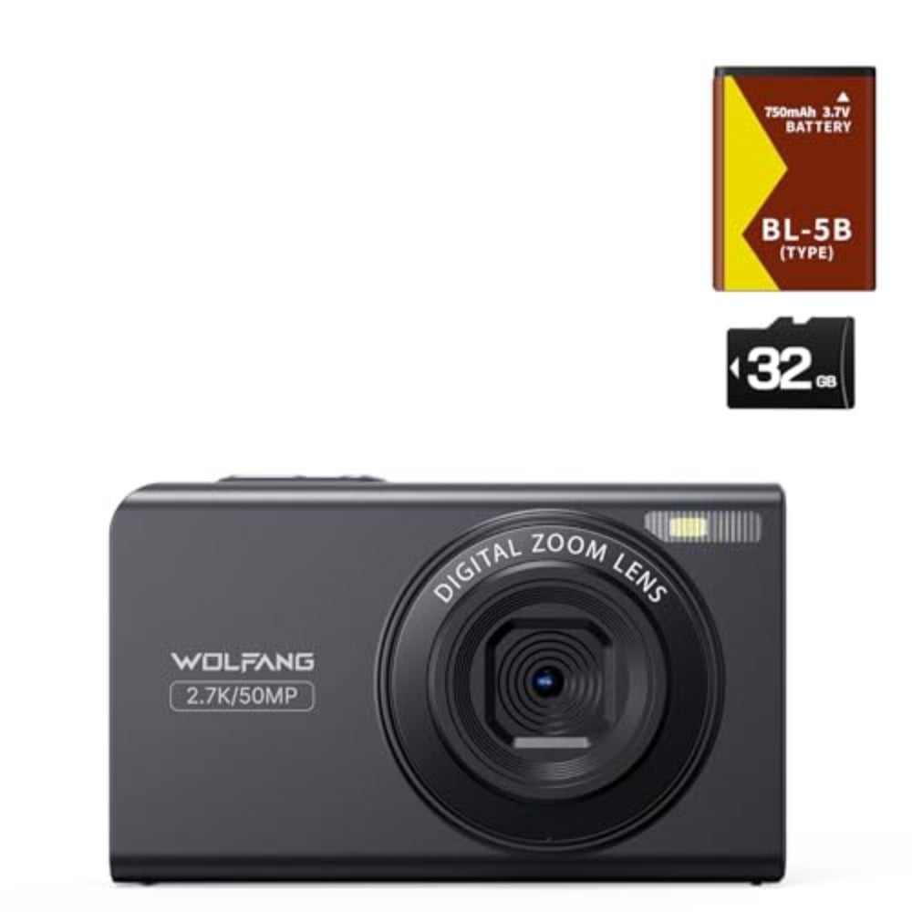 Digital Camera, 2.7K Camera for Photography, 50MP…
