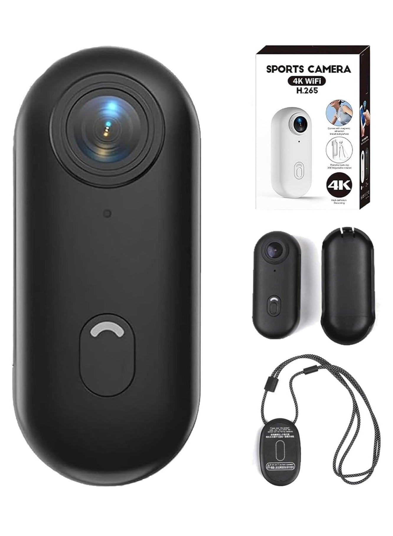 4K Ultra HD Wearable Mini Sports Camera – Thumb-Sized…
