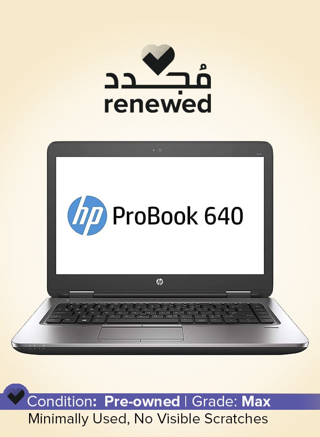 Compare Renewed  ProBook 640 G3 Laptop With 14Inch Full HD Display, Core i57th Gen8GB RAM256GB SSDWindows 10Intel HD Graphics English Black at KSA Price