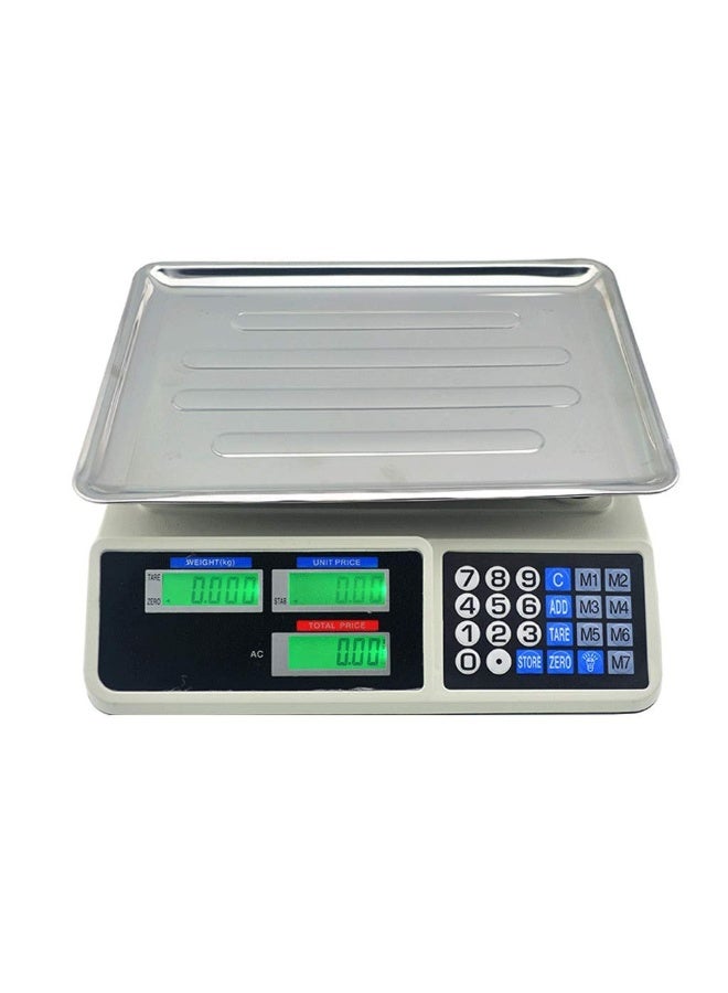 Commercial Scale, 40KG/88lB Digital Price Computing…