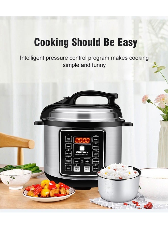 Compare 10 In 1 Electric Pressure Cooker Instant Programmable Smart Pot 1050 Watts Rice Cooker, 6 Liters, 10 Smart Programs Black MES6817 at KSA Price