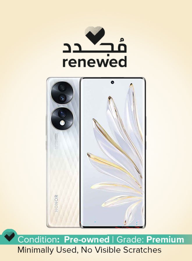 Compare Renewed  70 Dual SIM Crystal Silver 8GB RAM 256GB 5G  Middle East Version at KSA Price