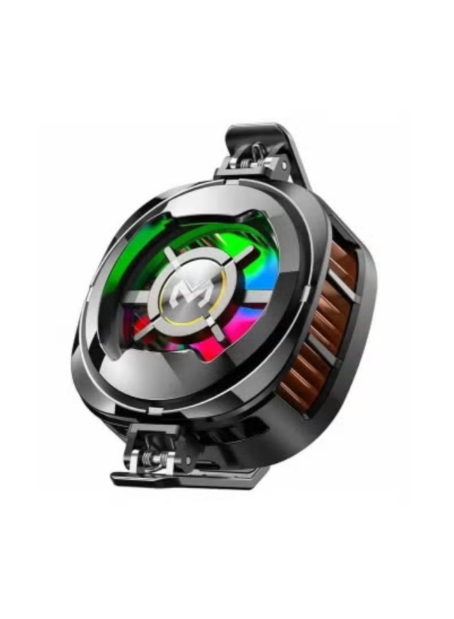 Compare CX06 Magnetic Phone Cooler Fan with Colorful RGB Lights – UltraQuiet Portable Air Cooler for Gaming, Streaming & Charging – Fast Cooling Radiator Using Advanced Semiconductor Technology – SnapOn Magnetic Mount Compatible with iPhone, Android & All  at KSA Price