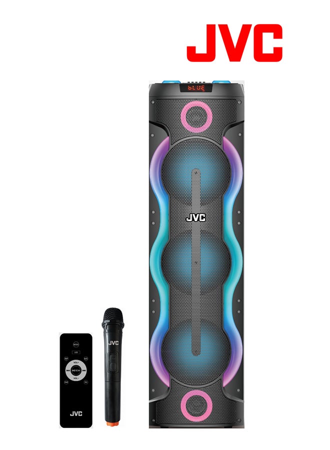 Compare Portable Party Speaker With bluetooth And Wireless Microphone 100W XSN6123PB Black at KSA Price