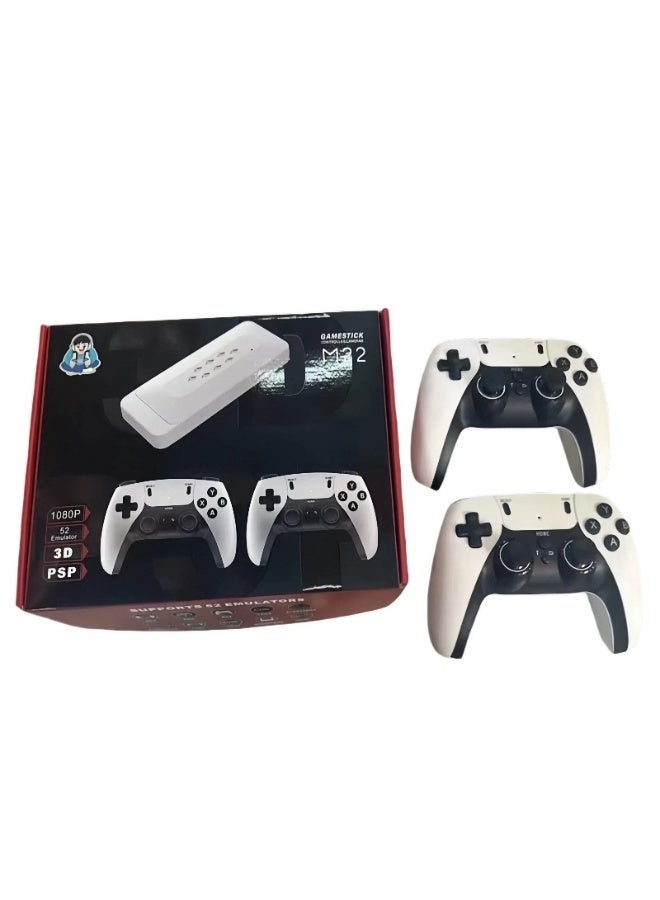 Compare 4K HD Retro Video Game Console | 128GB Builtin 40,000+ Classic Games | Dual 2.4G Wireless Controllers | Plug & Play TV Box for PS1GBAArcadeFCSEGA at KSA Price