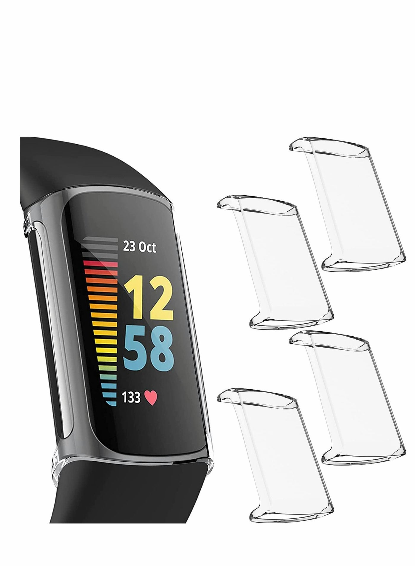 Compare Screen Protector for Charge 5 Soft TPU Full Surround Full Coverage Cover, Clear 4 Pack at KSA Price