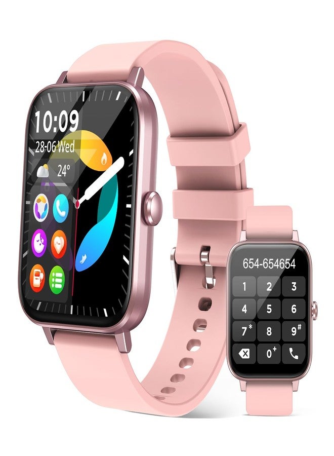 Compare Smart Watch for Women DialAnswer Call, 42mm Bluetooth Smart Watch for iPhone Compatible, IP68 Waterproof Android Smart Watch Fitness Tracker with Heart RateSleep Spo2Sress Montior Light Pink at KSA Price