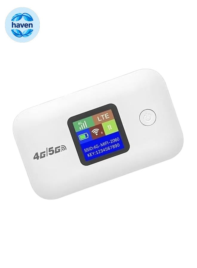 Compare 4G5G Wireless WiFi Router Portable Modem 3000mAh High Speed Portable Europe and Asia Travel WiFi Modem with SIM Card Slot Share up to 10 devices at KSA Price
