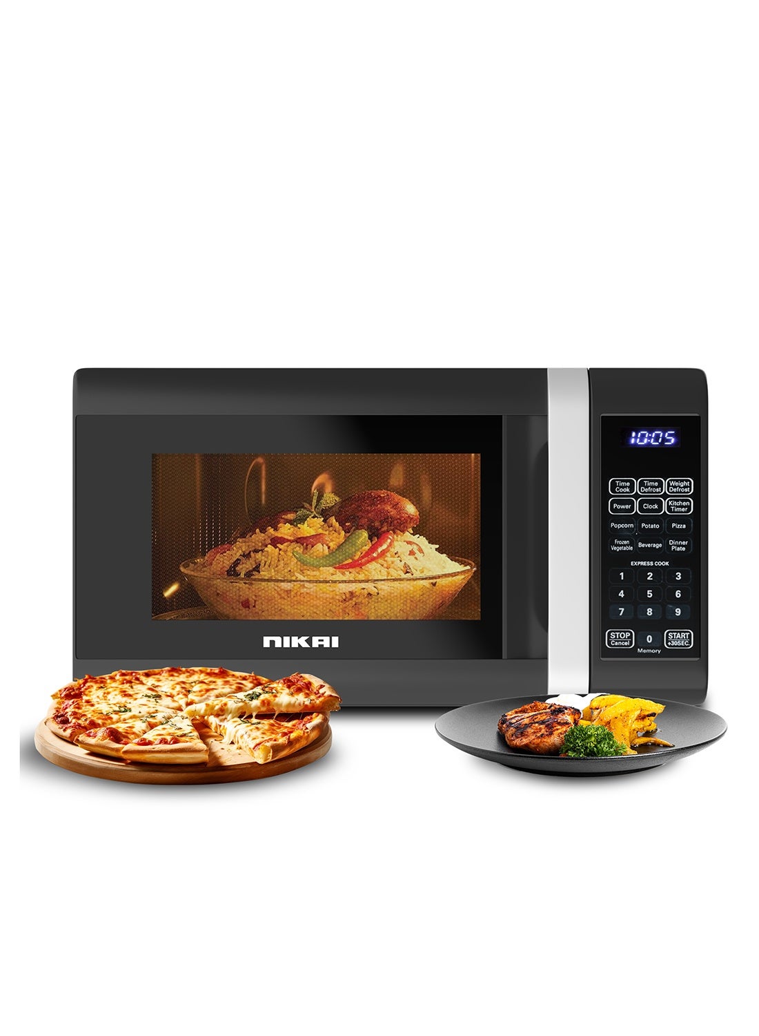 Microwave Oven, Digital Touch Control, Child Safety-Lock,…