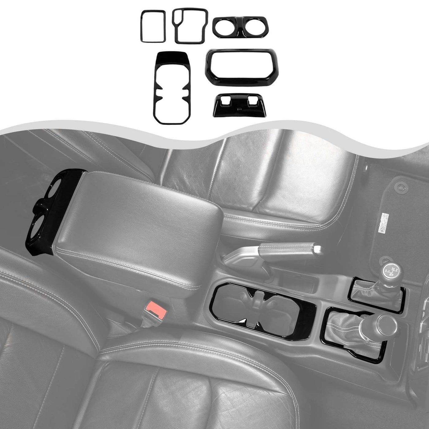 Compare HTHE 6Pcs Interior Trim Kit Fit for 20182024 Jeep Wrangler JL JLU Gladiator JT Center Console 4 Wheel Drive Gear Shift PanelRear Outlet Vent Window SwitchFront Cup Holder CoverBlack at KSA Price