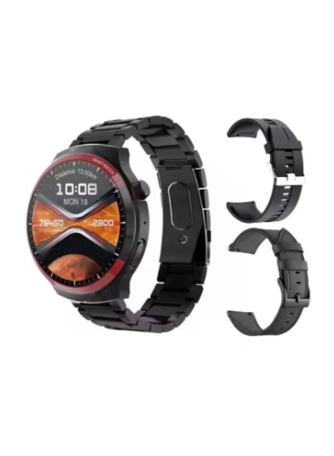 Compare SK38 Smart Watch 4 Pro with 3 Comfortable Straps – Fitness & Health Monitoring at KSA Price