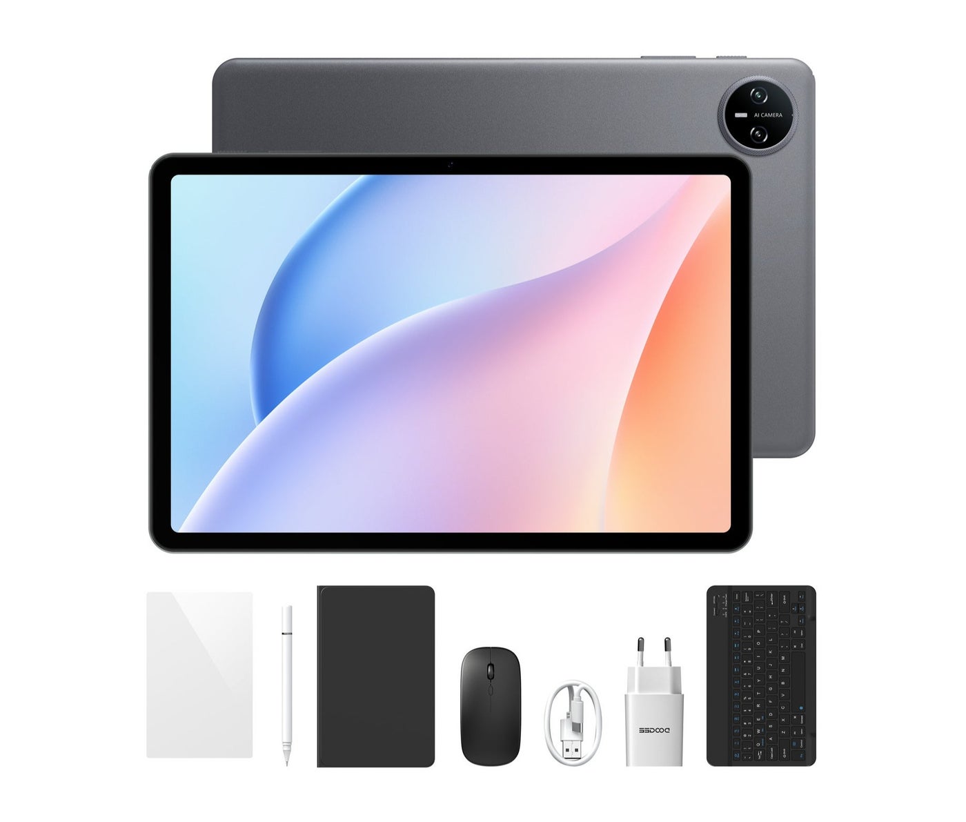Compare DOOGEE Tab A9 VIP Addition WiFi Tablet, 10.1Inch IPS HD, Android 15, 20GB RAM, 64GB ROM, with Keyboard, Mouse & Stylus Meteorite Grey at KSA Price