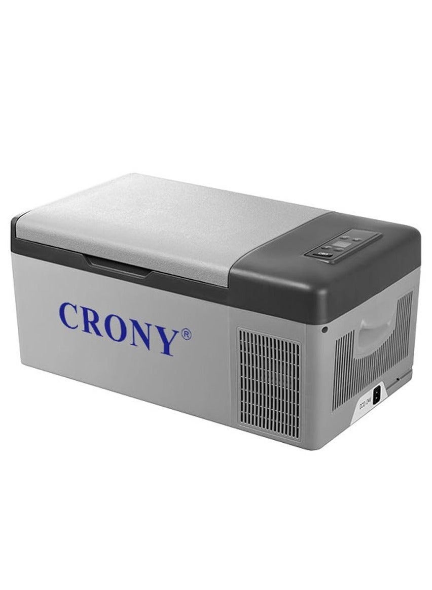 Compare Crony C15 15l portable car refrigerator freezer. It features compressor cooling, a quiet design, low power consumption, rapid cooling, DC 12V24V power supply, a temperature range of 20°C to 20°C, APP control, and an LED panel to protect your car ba at KSA Price