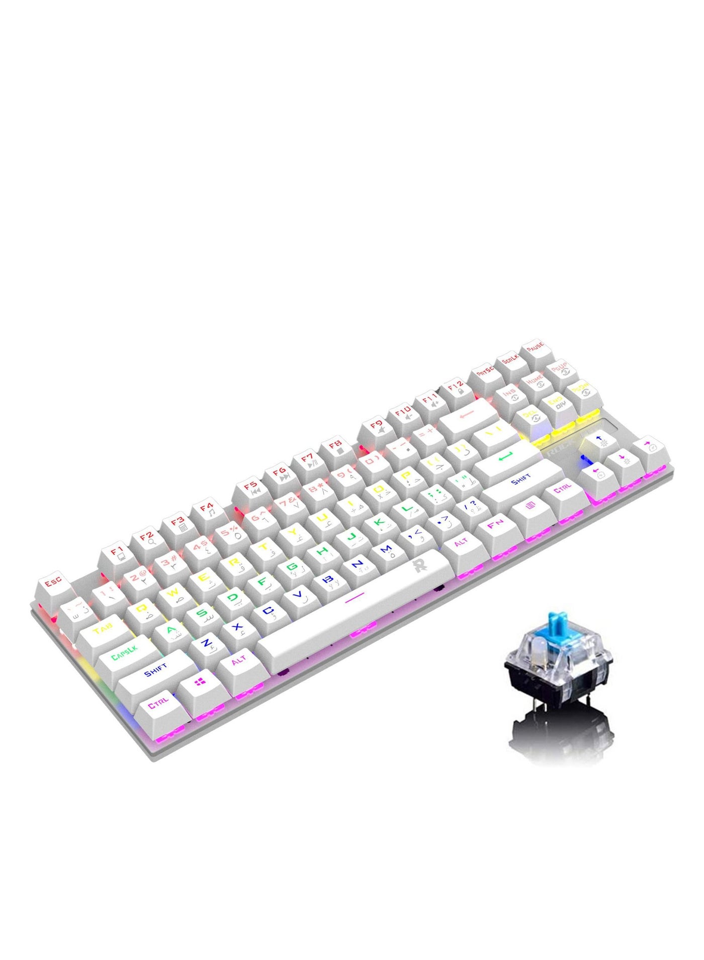 Arabic English Mechanical Gaming Keyboard with RGB…