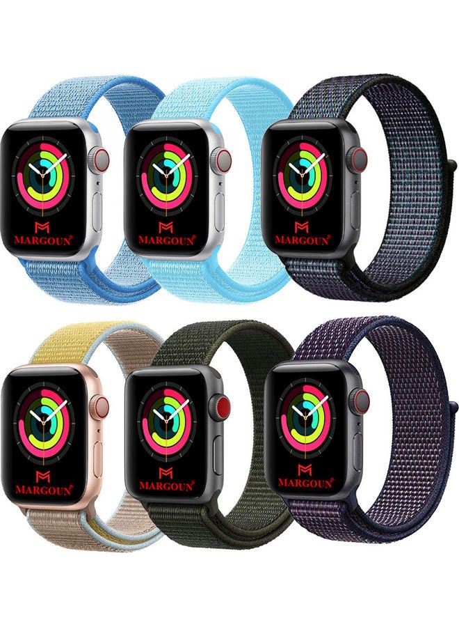 6-Piece Sport Nylon Loop Replacement Band for Apple…