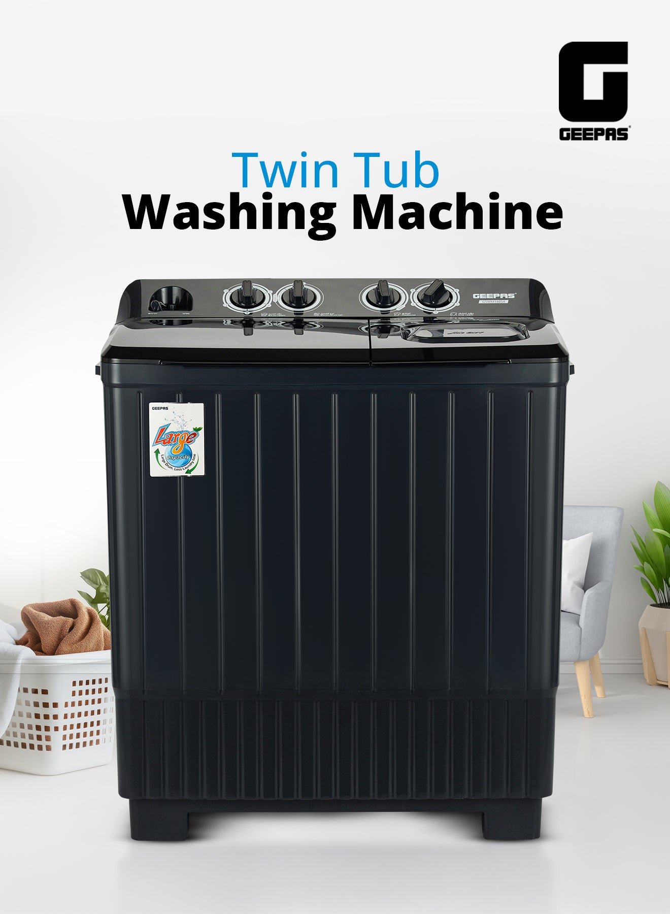 Semi Automatic Twin Tub Washing Machine | Equipped…
