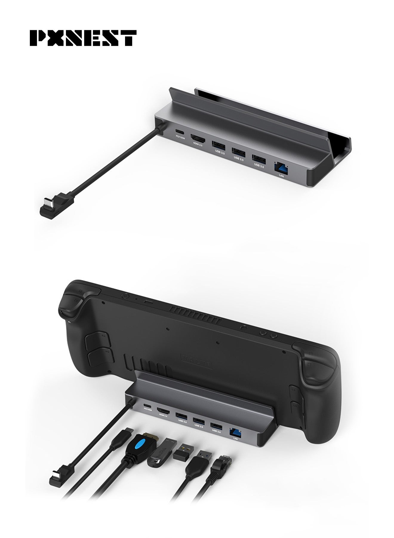 6 in 1 Docking Station for Steam Deck / ROG Ally,…