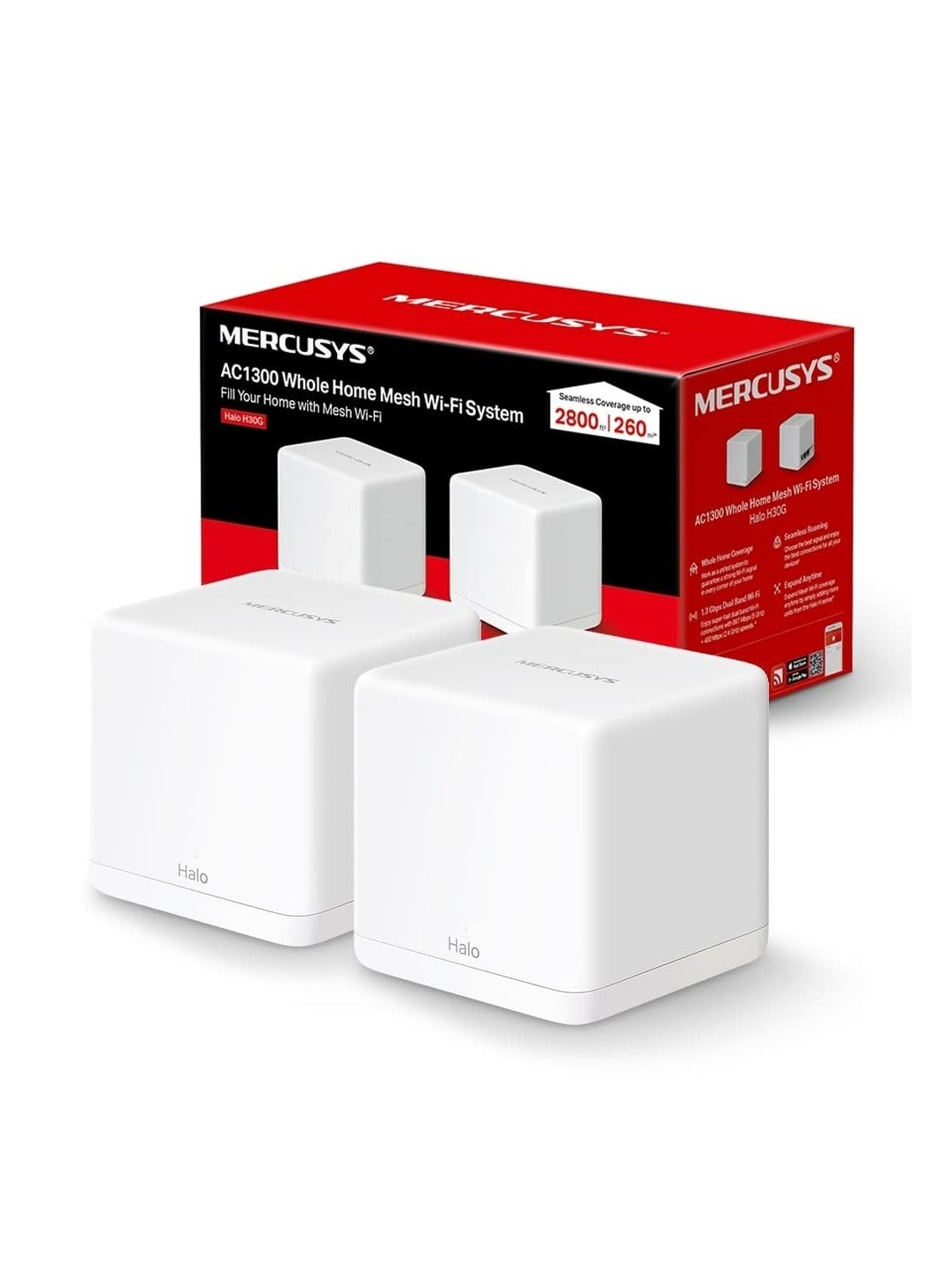 Compare Halo H30G AC1300 Whole Home Mesh WiFi System WHITE at KSA Price
