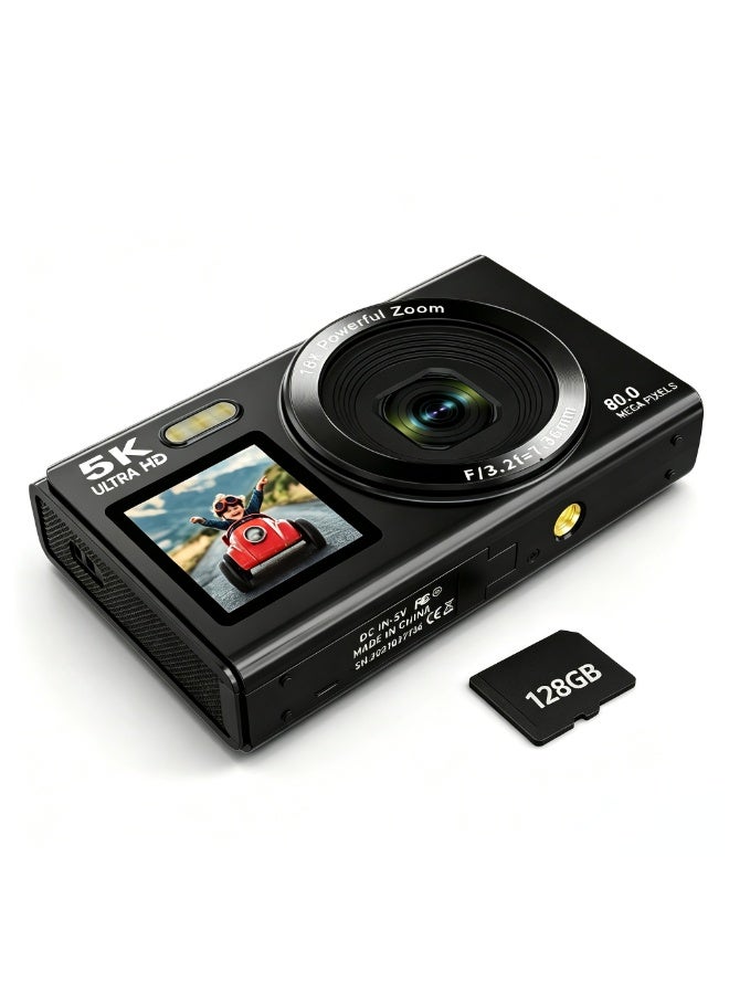 Digital camera, 5K portable digital camera, equipped…