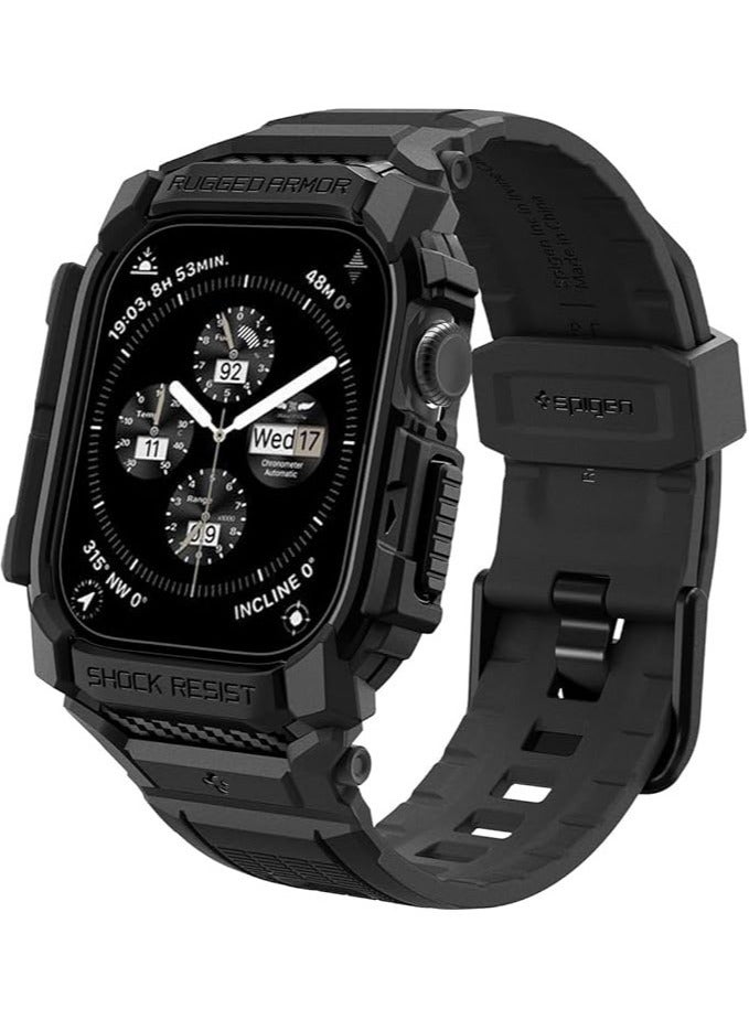 Compare Rugged Armor Pro for Apple Watch Series 10 46mm Case with Band  Matte Black at KSA Price