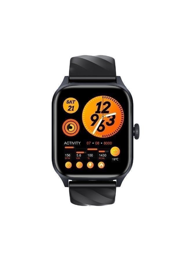 Compare Weofly Active Smart Watch with 1.85 HD Touch Screen, Fitness Tracker, and 100+ Sport Modes  Black at KSA Price