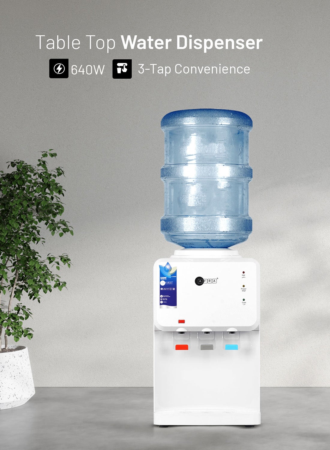 Table Top Water Dispenser, 550W Heating Power &…