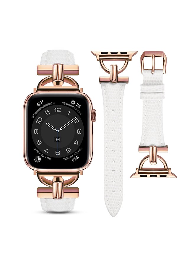 Leather Band For Apple Watch Series 10 9…