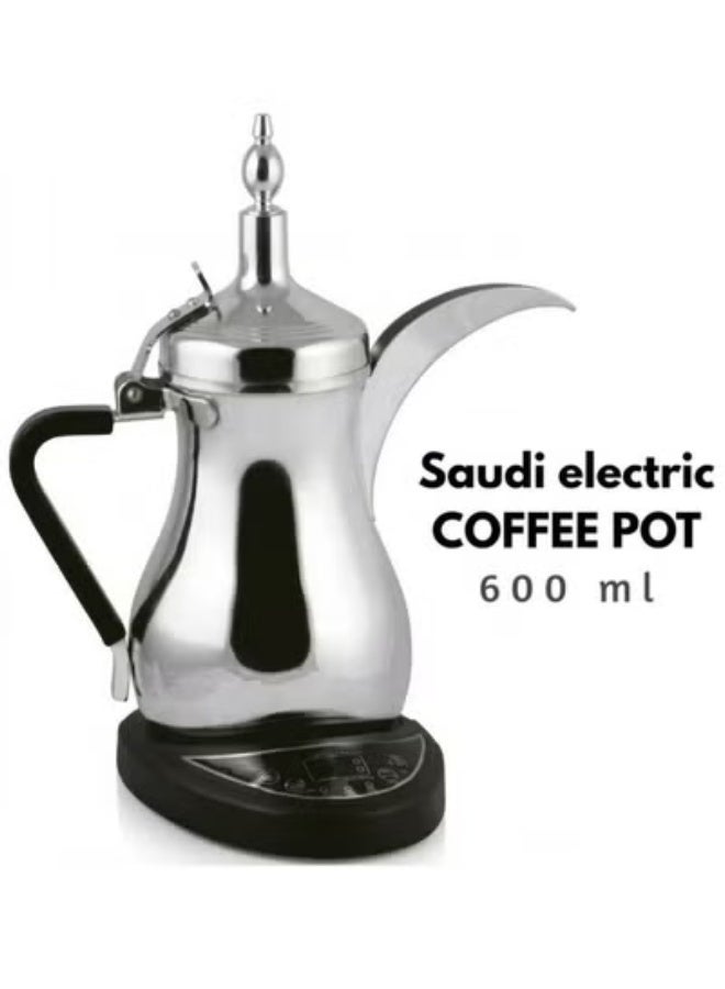 Compare Electric Arabic Coffee Maker, 600ml Stainless Steel Dallah Pot with Precision Temperature Control & Auto ShutOff at KSA Price