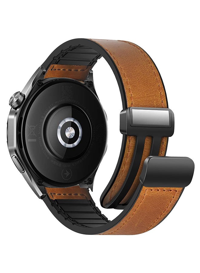 22mm Leather Watch Strap Compatible with Huawei GT4…