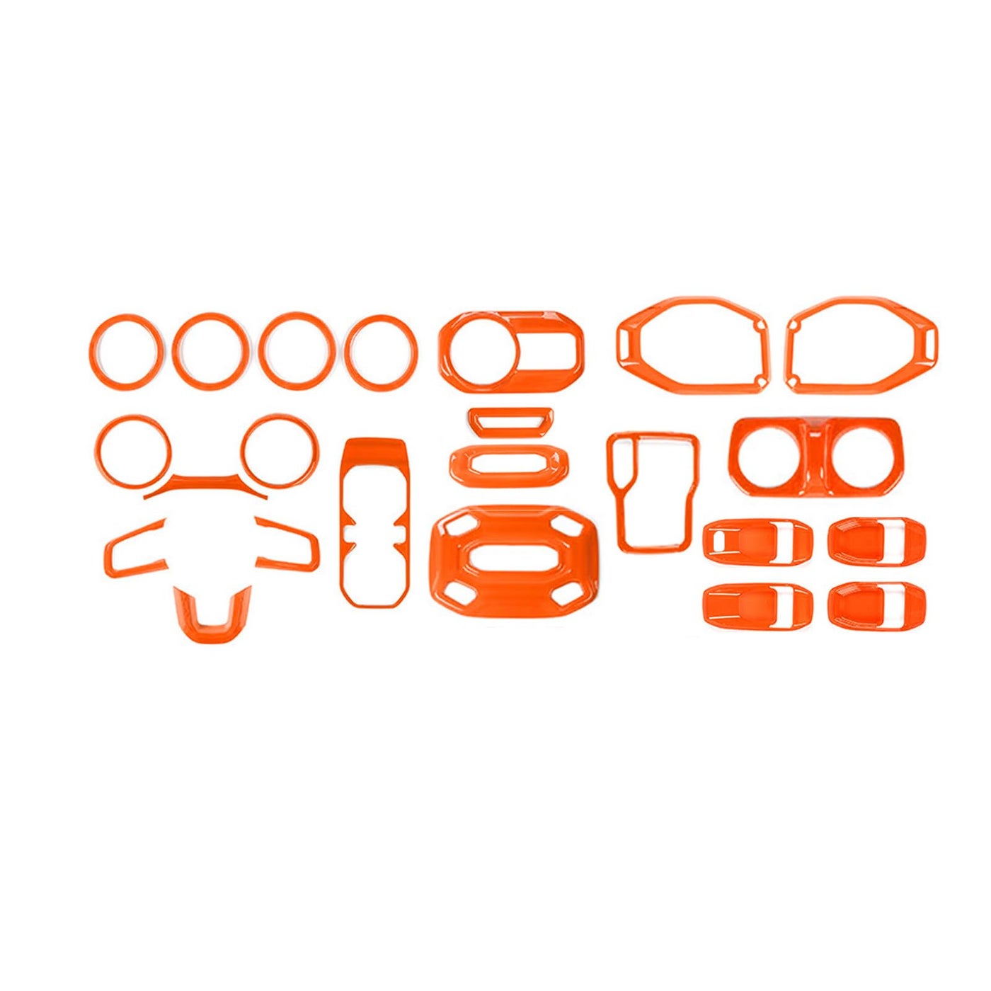 RTTCZ for Wrangler JL Orange Interior Trim Kit…