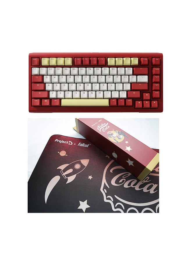 Compare DUCKY ProjectD  Fallout Tinker 75% & Mousepad Bundle, RGB, Cherry MX2A Red, US Gaming Keyboard at KSA Price