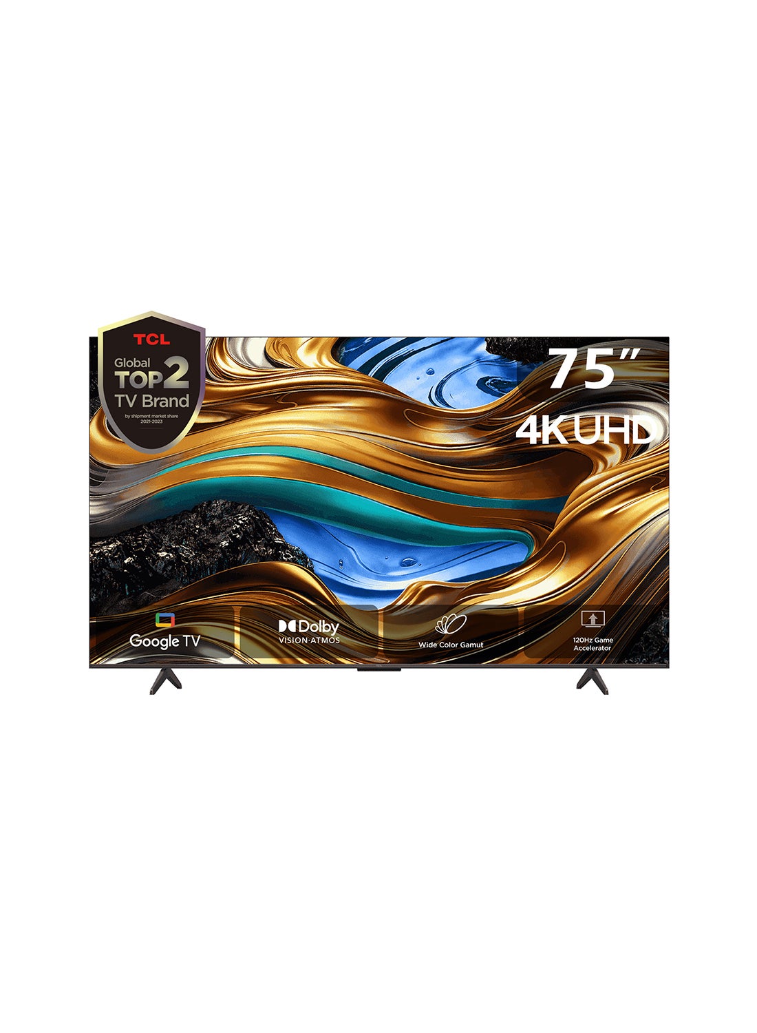Compare Television 75 Inch Smart TV, Google TV, 4K UHD, 60Hz MEMC, 120Hz VRR, DLG 120Hz, Dolby Vision Atmos, HDR10+, DTS Virtual X, Wide Color Gamut, Slim & Unibody Brushed Titanium 2024 75P755 Black 75P755 Black at KSA Price