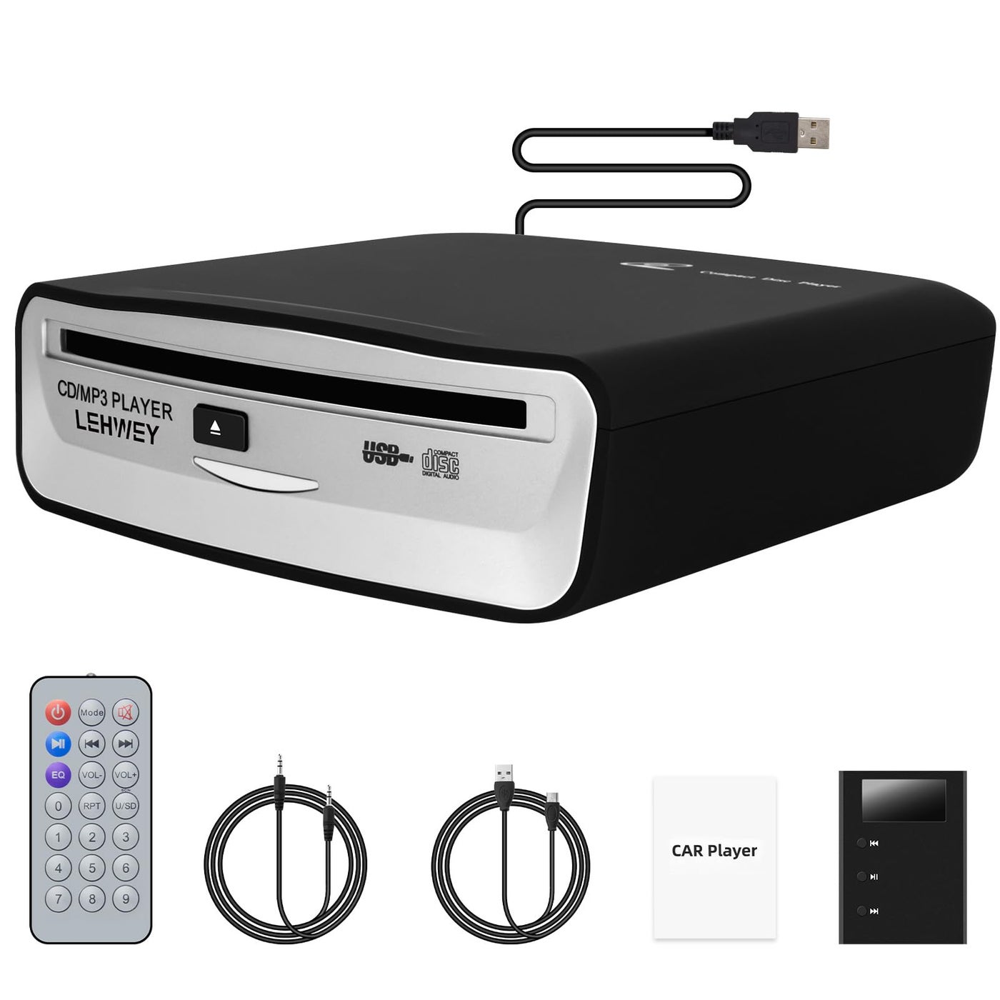 External Universal CD Player for Car Lehwey…