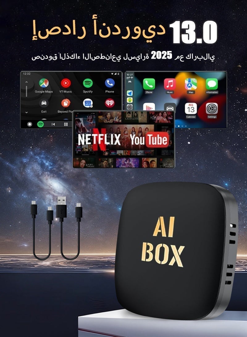 Wireless CarPlay & Android Auto AI Box, 2+32GB…
