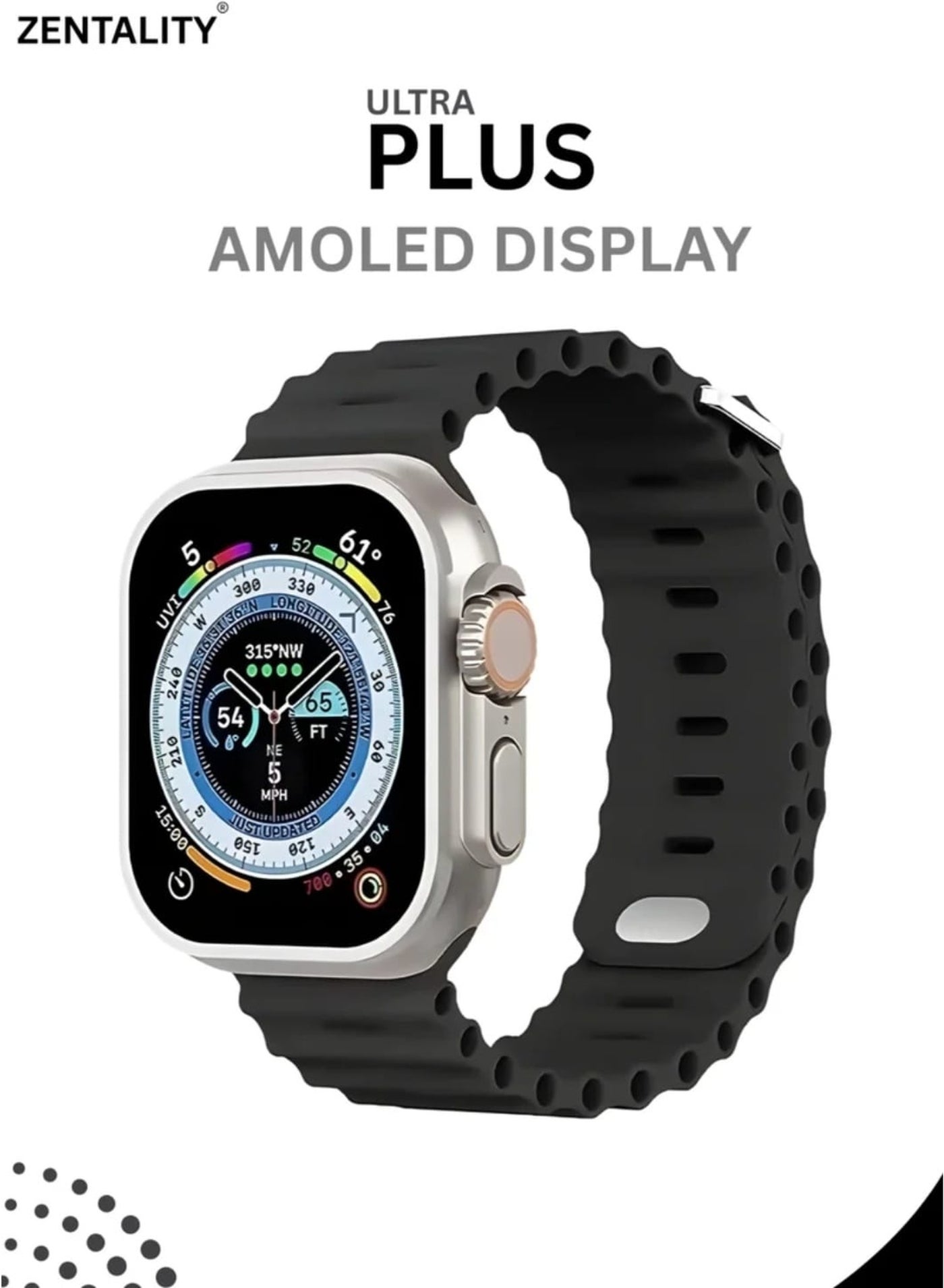 ZENTALITY Ultra Plus AMOLED Smart Watch 2.02” Display,…